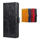 BRAND SET Case for Vivo Y31/Vivo Y51 2020, Flip Wallet TPU Inner Cover Shockproof with [Magnetic Closure] [Card Slots] Personalised Phone Leather Cover for Vivo Y31/Vivo Y51 2020-Black