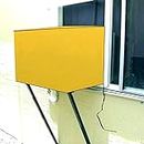 Stylista Window AC Cover 1.5 Ton Waterproof and Dustproof Polyster Yellow Color