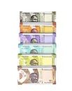 Laserbot Dummy Indian Rupees Currency Notes (Size - 7 X15 cm) for Kids Play Toy | Each (6 X 50=300) Fake Notes of 10 20 50 100 200 500 for Children Activity Play, Multicolor (300)