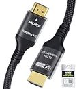 Certified 8K HDMI Cable 3M 4K 120Hz 144Hz 8k 60Hz Ultra High Speed HDMI 2.1 Cable 48Gbps ARC eARC Ethernet Function DTS:X Dolby Atmos HDR10 HDCP2.3 Compatible with Mac Dell AMD PS5 5 Xbox OLED TV