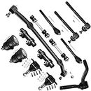 SCITOO 14pcs Front Suspension Kit Center Link Tie Rod End Adjusting Sleeve Sway Bar Link Ball Joint Idler Arm Fit 1978-1987 For Buick Regal For Chevy El Camino Monte Carlo