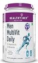 HealthyHey Nutrition MultiVitamin for Men - Multi-Vit Daily - 13 Vitamins & 12 Minerals - 90 Vegetable Capsules