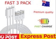 3X Fast USB Cable Charger cord Charging For Apple iPhone 7 8 X 11 12 13 14 ipad