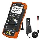 Digital Automotive Multimeter & Signal Pick Up Inductive Clamp Set, Smart Multimeter for AC/DC Voltage, Current, Dwell Angle, Pulse Width, Gasoline Tachometer 600~12000 RPM, Ideal for Car, Home Use