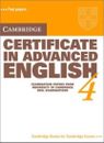 Certificado de Cambridge en inglés avanzado 4 libro para estudiantes: examen