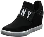 DKNY Women's Everyday Comfortable Cosmos-Wedge Sneaker Heeled Sandal, Black Cosmos, 7 US