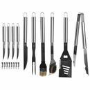 Chef Buddy 19-Piece BBQ Grill Accessories & Tool Set - Stainless-Steel Grilling Tools w/ Carrying Case | 18 H x 18.88 W x 3.13 D in | Wayfair