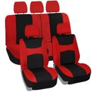 Light & Breezy Flat Cloth Car Seat Cover Set For Auto Truck SUV Van - Full Set
