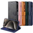 For iPhone 15 14 13 12 11 Pro Max 8 Plus X XS XR Wallet Case Leather Flip Cover