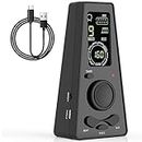 AUPHY Digital Metronome for Piano Guitar Drum Violin with Timer Vocal headphone Jack (Black)
