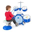 Kids Drum Set Jazz Drum Kit w/ Cymbal, Drum Sticks & Foot Pedal Educational Toy
