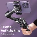 3-Achsen Hand Gimbal Stabilisator mit Fülllicht für Smartphone - Vlog/TikTok Ess