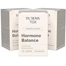 Hormone Balance - Estrogen Detox for Women with Iodine, Chinese Angelica, Bladderwrack with Chlorella and Lemon Balm - 3 Month Supply Capsules by Tummy Tox