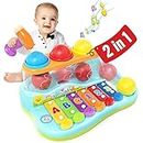 Toys for 1 Year Old Boys 1 Year Old Boy Toys, 2 in 1 Pound Ball with Xylophone Toys for 1 Year Old Girls 1 Year Old Girl Gifts, Baby Toys Early Development & Activity 1st Birthday Gifts for Girls Boy