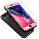 Phone Case Apple IPHONE 8 Plus Full-Cover Carbon Case Bumper Cases Pink