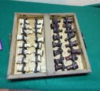 Chinese Chess Set, With Dragon inlaid Chessboard/Box, Pre-owned