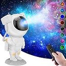 Chocozone Plastic USB Operated Astronaut Nebula Galaxy Corded Electric Projector Night Light with Remote Control, Adjustable Head & Bluetooth Speaker Birthday Gifts Toys for Kids, Led, 5 Volts