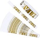 300 PCS Paper Wristbands for Events, Identification Wristbands Lightweight VIP Paper Adhesive Bracelets for Events Concerts Clubs Festivals (Gold)
