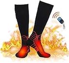 Dr.warm Wireless Heated Socks, Remote Control 3000mAh 7.4V Rechargeable Battery Thermal Foot Warm Heating Sock for Cold Winter Men Women Kids (Medium)