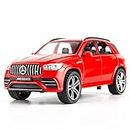 WAKAKAC 1/32 Scale Diecast Car Model Benz AMG GLE 63S SUV Toy Car Pull Back with Light and Sound Toy Vehicles for Girls Boys Gift (Red)
