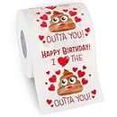 Husband Birthday Gifts by Aliza | Large Funny Gag Toilet Paper Roll – Excellent Gift for Wife Husband Boyfriend Girlfriend Friend Sister Brother Dad Mom - The Perfect Decoration for your Party