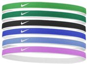 Nike Swoosh Sport Headbands Tipped 6PK Fasce Elastici Capelli Tennis Running Vde