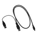 SLLEA USB Y PC Power Charger + Data SYNC Cable Cord for Garmin GPS Montana 600/t 650/t