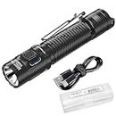 Nitecore MH12 Pro Tactical Flashlight, 3300 Lumen high Lumen USB-C Rechargeable Long Throw Compact EDC Duty Light with Holster and Lumentac Organizer