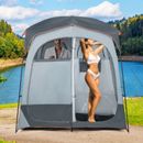 Portable Dressing Toilet Outdoor 2 Room Shower Tent Oversize Privacy Shelter