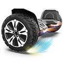 Gyroor Hoverboard Warrior 8.5 inch All Terrain Off Road Hoverboard with Music Speakers and LED Lights,UL2272 Certified Self Balancing Hoverboards