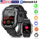 Smart Military Tactical Watch Heart Rate 5ATM Fitness Wristwatch For Android USA