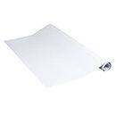 Adhésif Uni Mat blanc, Feuille adhésive, Feuille de meubles, auto-adhésif, 67,5cm x 2m, 160µm (Épaisseur : 0,16 mm), Venilia 53307