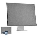 CaSZLUTION Monitor Dust Cover Compatible with iMac 24 inch 2021/2023 All in one Desktop Computer - Oxford Fabric Monitor Dust Cover Case Protective Screen Sleeve for iMac 24", Gray