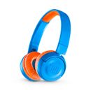 JBL JR 300BT Kids On-Ear Wireless Headphones with Safe Sound Technology (Blue/Or