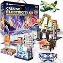 Japace Electricity Science Kits for Kids Age 8-10-12-14, 10 STEM Projects, Paper Circuits Activities, Physics Lab Experiments for Learning & Education, Christmas Birthday Gifts for 8+ Boys Girls