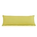 EVOLIVE Ultra Soft Microfiber Body Pillow Cover/Pillowcases with Hidden Zipper Closure 21“x54/53cm x 137cm (21"x54", Yellow)