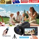 4K Video Camera,56MP Photo/4K 30FPS Dual Len Recorder Digital  Youtube Camcorder