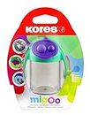 Kores - MigOo: Double Hole Pencil Sharpener with Container for Kids and Students, Unique and Funny Design, School and Office Supplies, Pack of 1 in 5 Assorted Colour Combinations