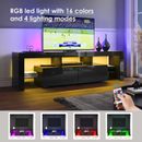ELEGANT TV Cabinet Entertainment Unit Stand RGB LED Gloss Furniture 160-200cm