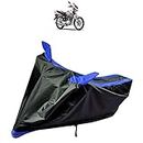 Kandid Blue & Black Vehicle Bike Cover with Mirror Pocket_5600