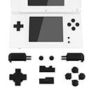 eXtremeRate Black Replacement Full Set Buttons for Nintendo DS Lite Handheld Console, Custom D-pad A B X Y Start Select R L Power Volume Keys for Nintendo DS Lite NDSL - Console NOT Included