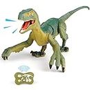 NEXBOX Ferngesteuerter Dinosaurier Spielzeug für Kinder - RC Elektrischer Dino mit Licht und Sound, Gehen, Brüllen, Twist, Geburtstag Geschenk 3 4 5 6 7 8-12 Jahre Jungen und Mädchen