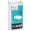 Daily Chef Disposable Table Cover, White, 1 pack of 10 cloths