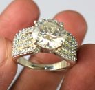 Women Solitaire Engagement Ring 6.63 Ct Certified White Round Diamond Best Deal