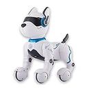 Top Race Programmable Robotic Dog Toy - Remote Control Pet with Touch Function, Voice Control for Kids 5-7 - Rechargeable Smart Animal Toy
