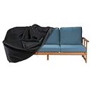 Waterproof Outdoor Bench Cover, Garden Patio Seat Cover, Lounge Deep Chair Cover, Patio Loveseat Cover, 210D Heavy Duty Outside Lawn Patio Sofa Furniture Cover
