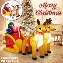 Christmas Inflatables Outdoor Santa Sleigh Santa Inflatable Party Decorations