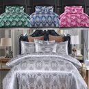 Jacquard Damask Duvet Cover Quilt Cover Silk Bedding Set Single Double King Size