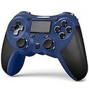 TERIOS Wireless Controllers Compatible with Play-station 4 Game Controllers for PS-4 Pro, PS-4 Slim-Built-in Speaker - Stereo Headset Jack Multitouch Pad - Rechargeable Lithium Battery (Blue)