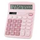 Tocorpie Office Desk Calculator 12 Digits (Pink)